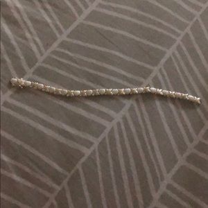 Silver heart bracelet